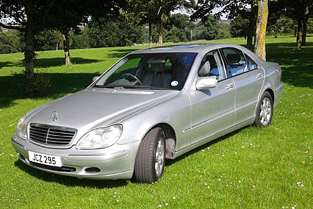 Mercedes Benz Silver S-Class - Hire Class Cars Dundee - Weddings, special occasions
