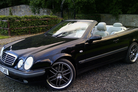 Mercedes CLK Coupe Convertible - Hire Class Cars Dundee - Weddings, special occasions